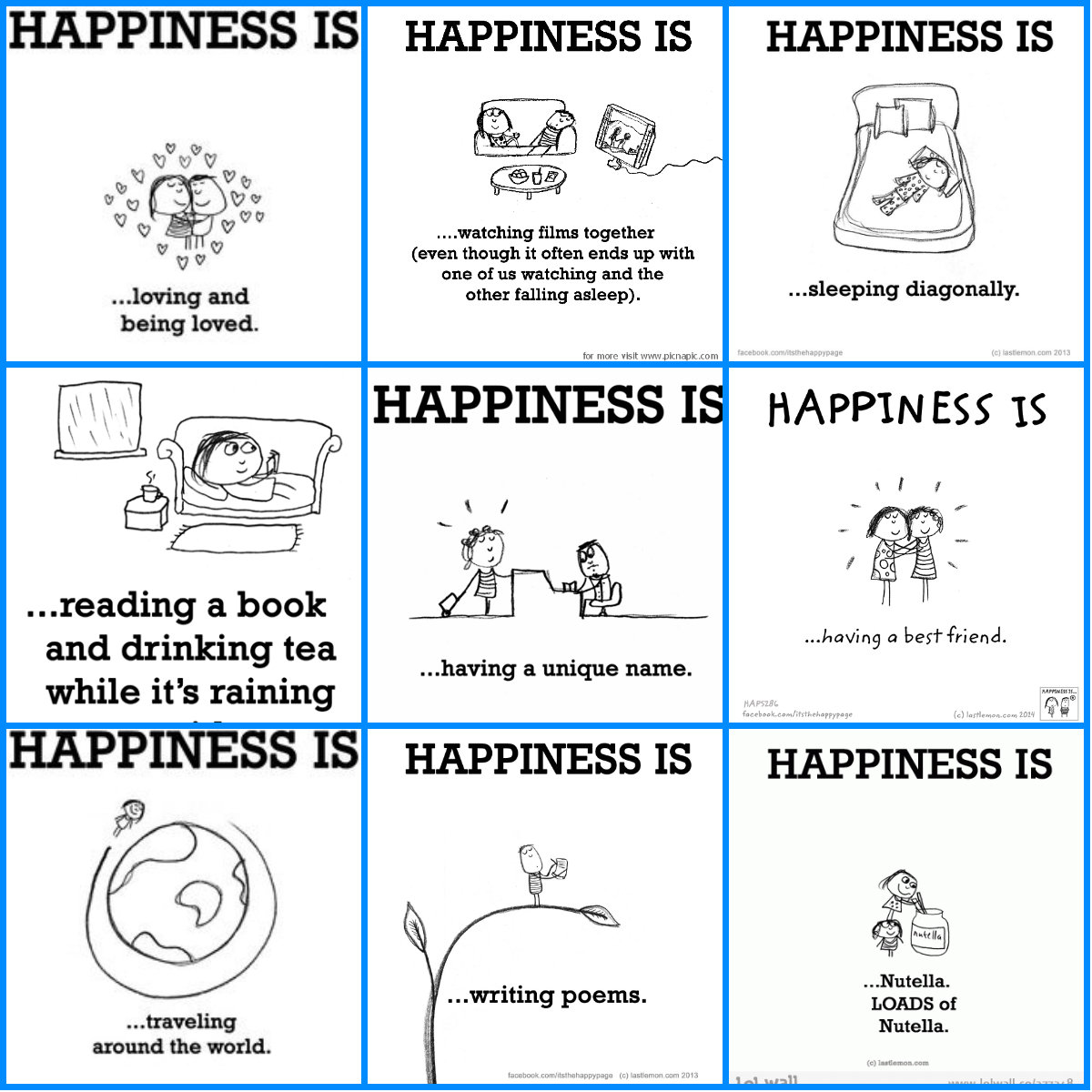 Happiness collage